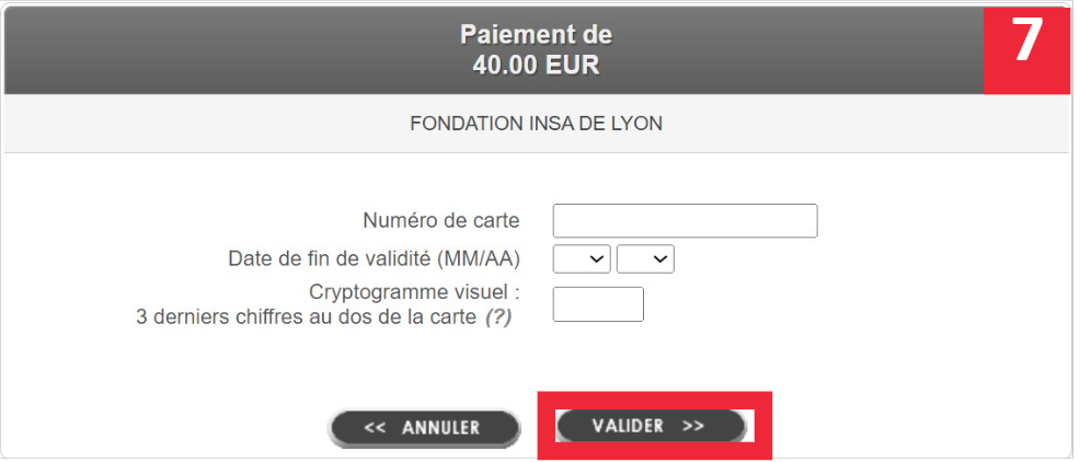 Validate donation